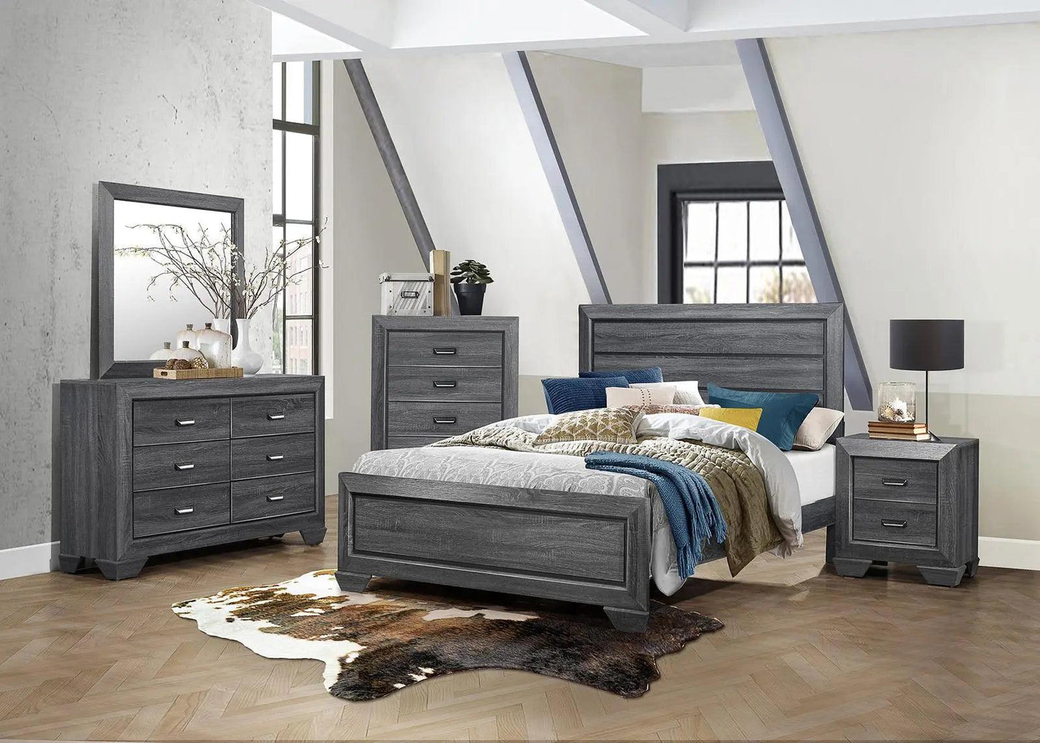 Beechnut 5 Drawer Chest In Gray 1904Gy - 9 | Homelegance | Home Elegance USA