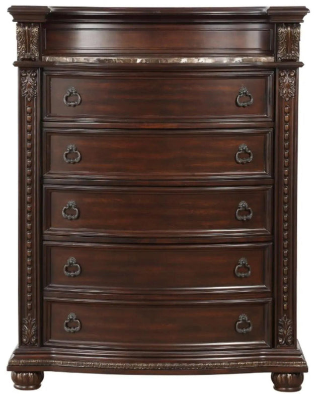 Cavalier Chest In Dark Cherry 1757 - 9 | Homelegance | Home Elegance USA