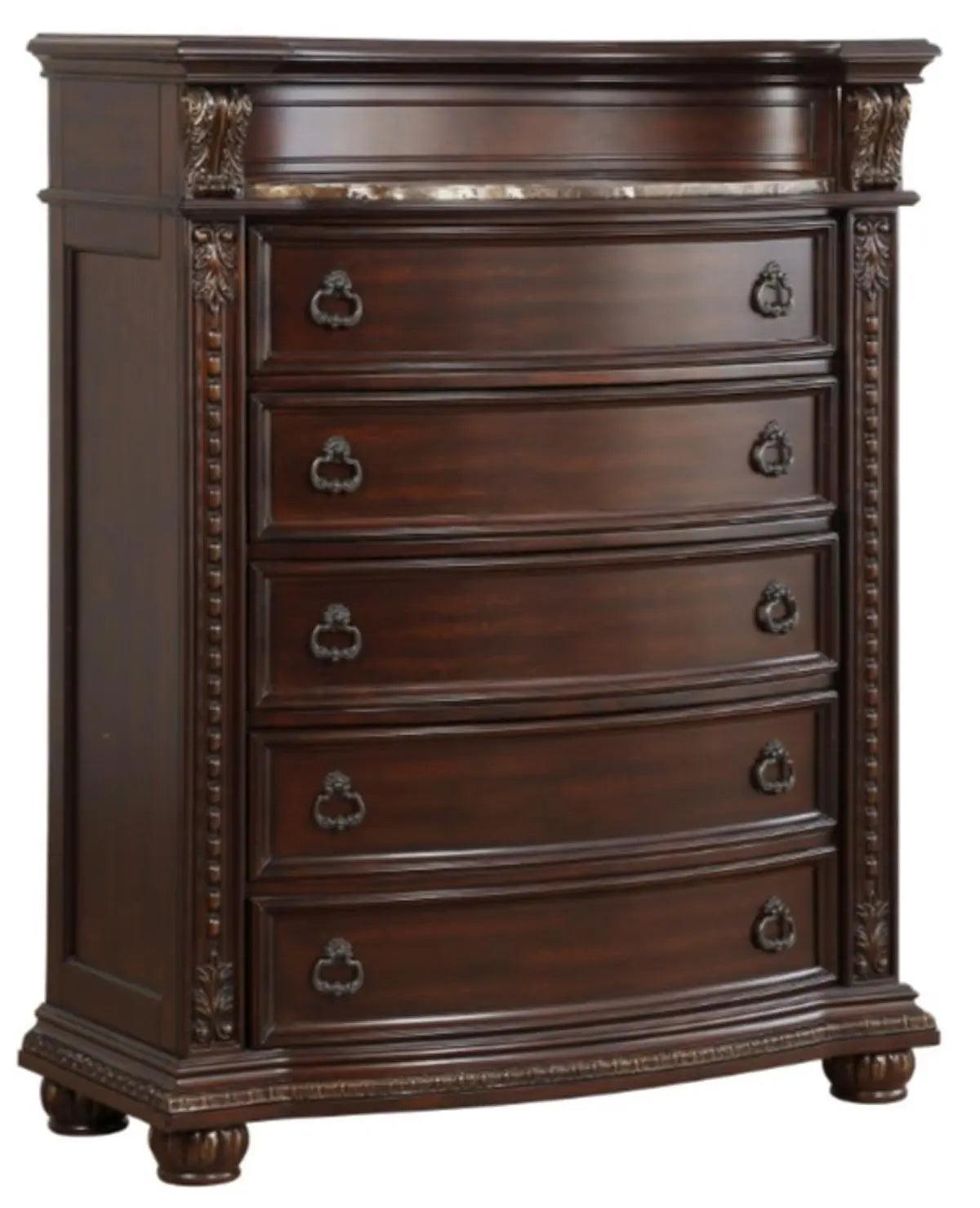 Cavalier Chest In Dark Cherry 1757 - 9 | Homelegance | Home Elegance USA