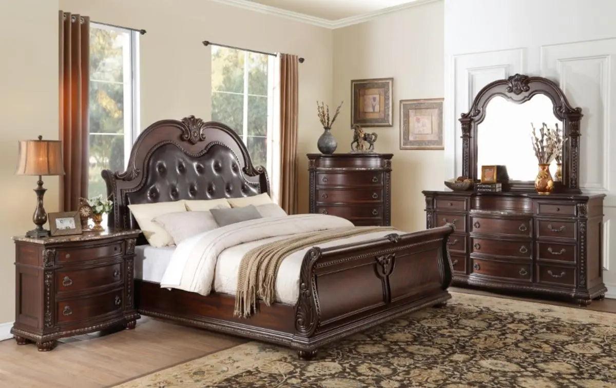 Cavalier Chest In Dark Cherry 1757 - 9 | Homelegance | Home Elegance USA