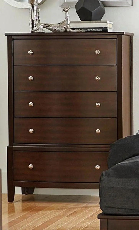 Cotterill 5 Drawer Chest In Cherry 1730 - 9 | Homelegance | Home Elegance USA