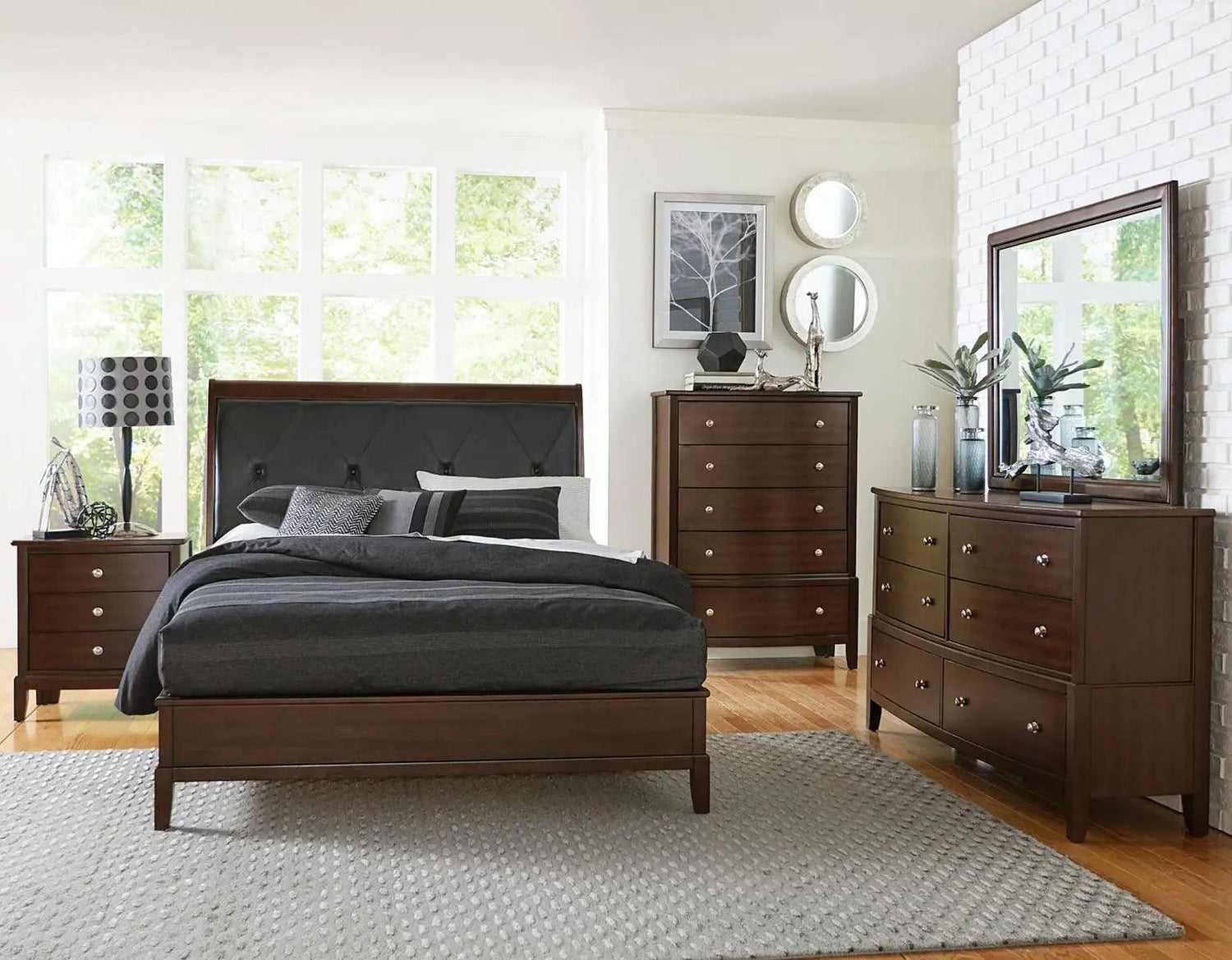 Cotterill 5 Drawer Chest In Cherry 1730 - 9 | Homelegance | Home Elegance USA