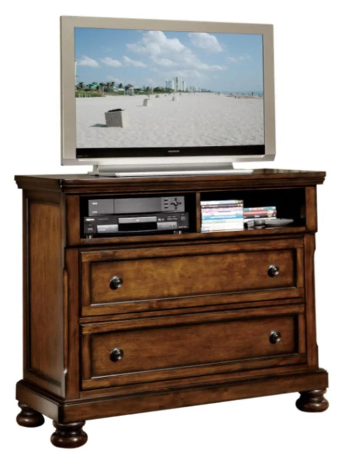 Cumberland Tv Chest In Brown Cherry 2159 - 11 | Homelegance | Home Elegance USA