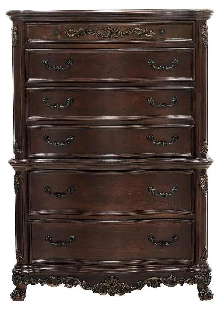 Deryn Park 6 Drawer Chest In Cherry 2243 - 9 | Homelegance | Home Elegance USA