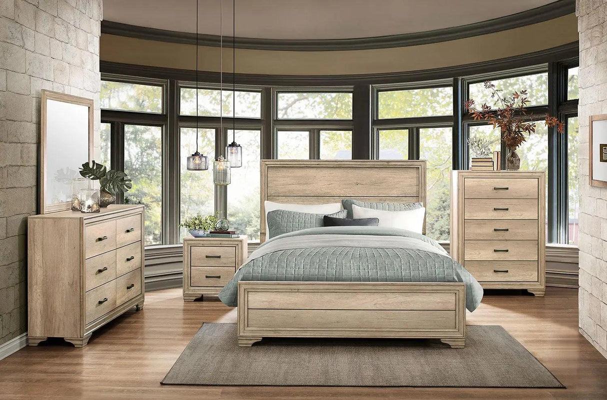 Homelegance Lonan 5 Drawer Chest In Natural 1955-9