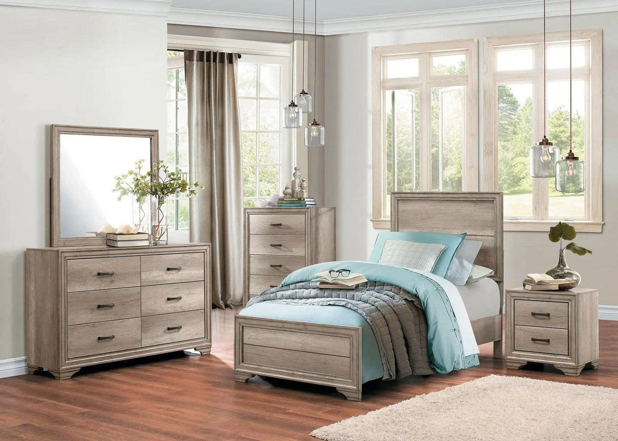 Homelegance Lonan 5 Drawer Chest In Natural 1955-9