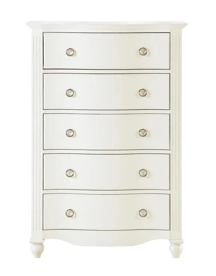 Homelegance Meghan 5 Drawer Chest In White 2058Wh-9