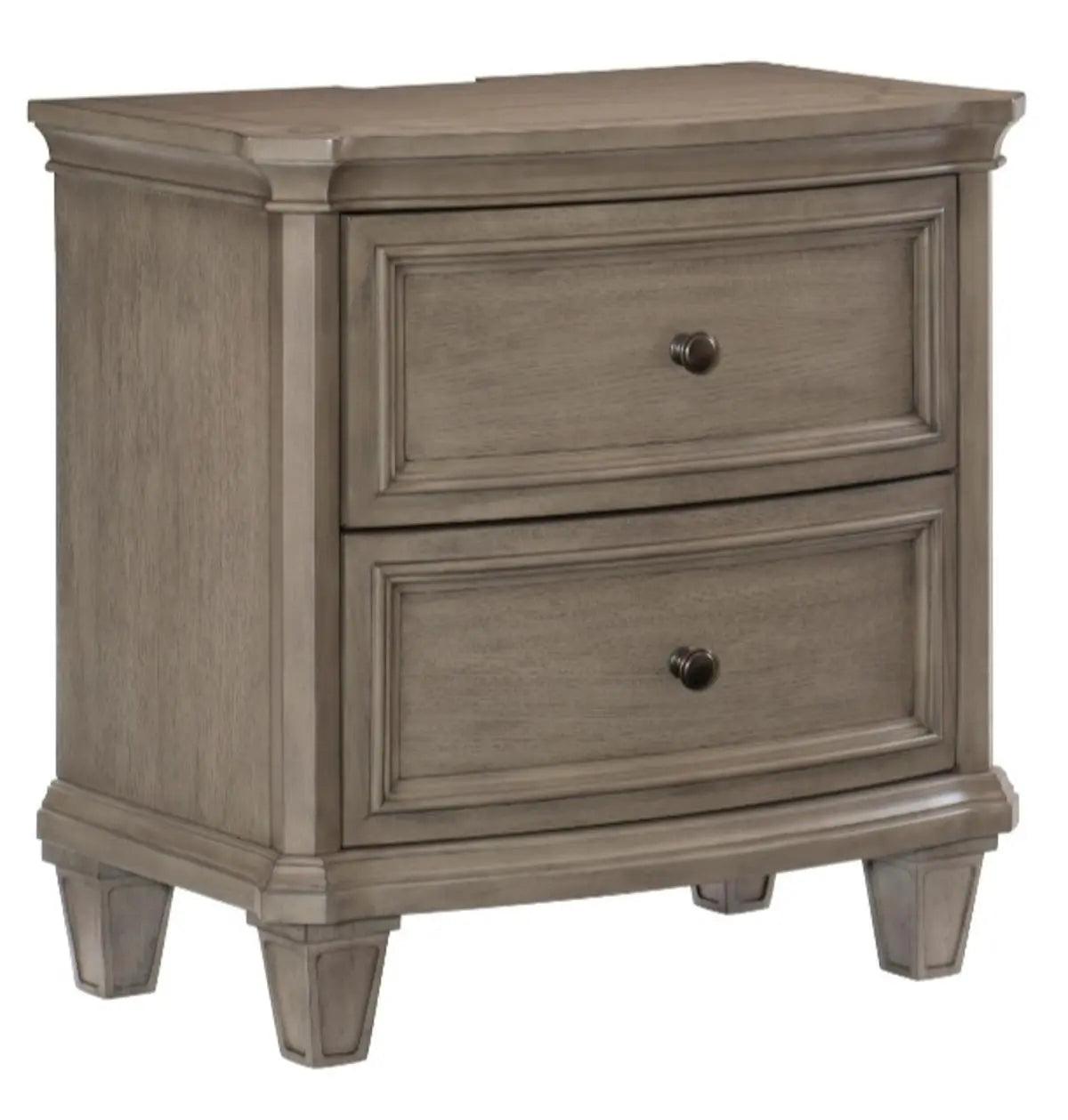 Homelegance Vermillion Nightstand In Gray 5442-4
