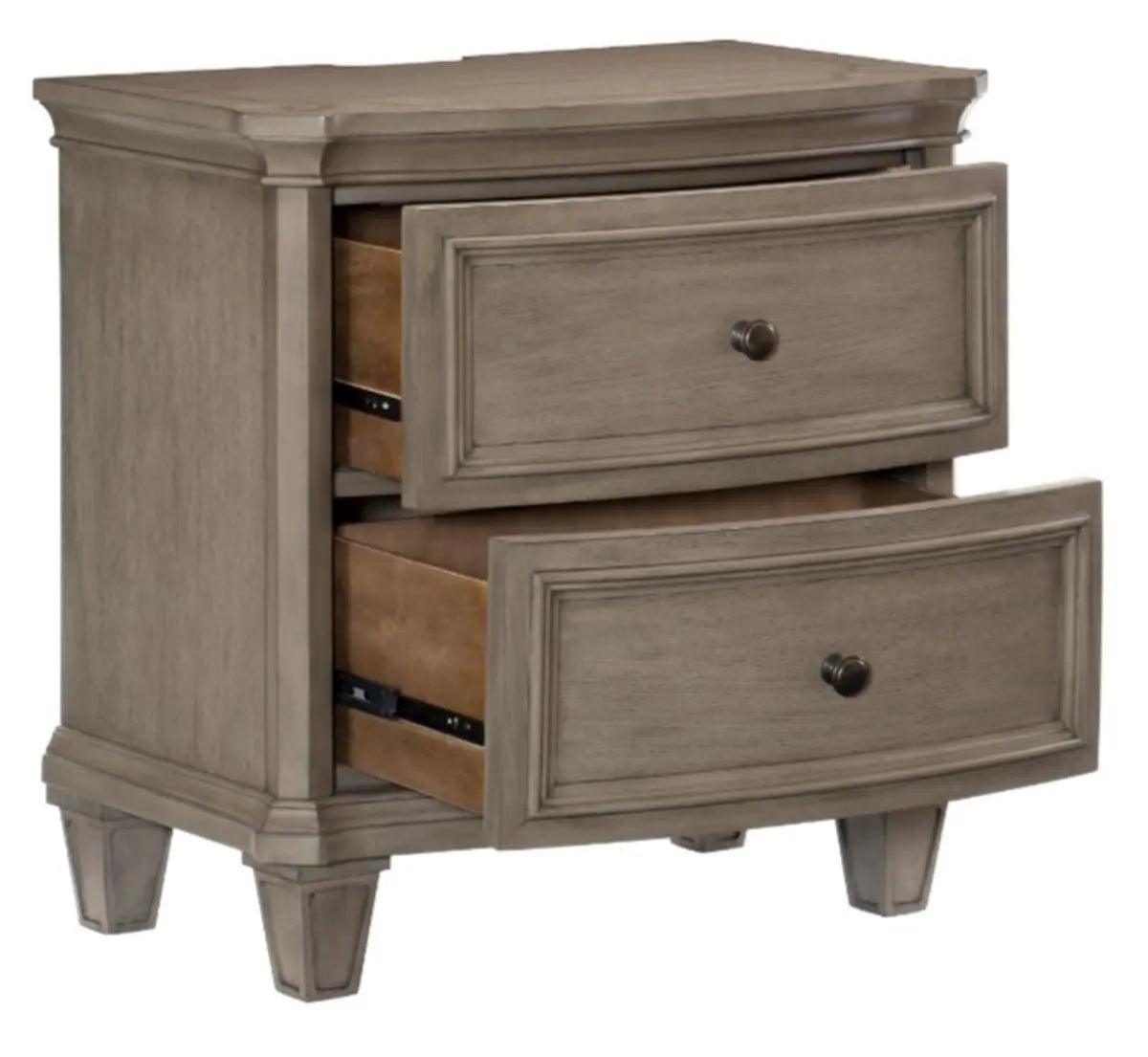 Homelegance Vermillion Nightstand In Gray 5442-4