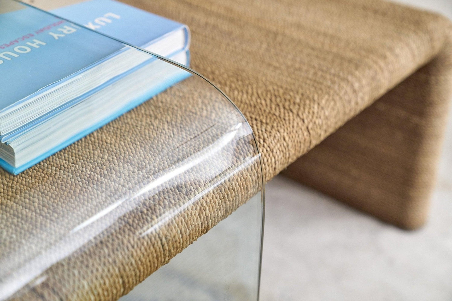 Amani Rope And Glass Cocktail Table | Hooker | Home Elegance USA
