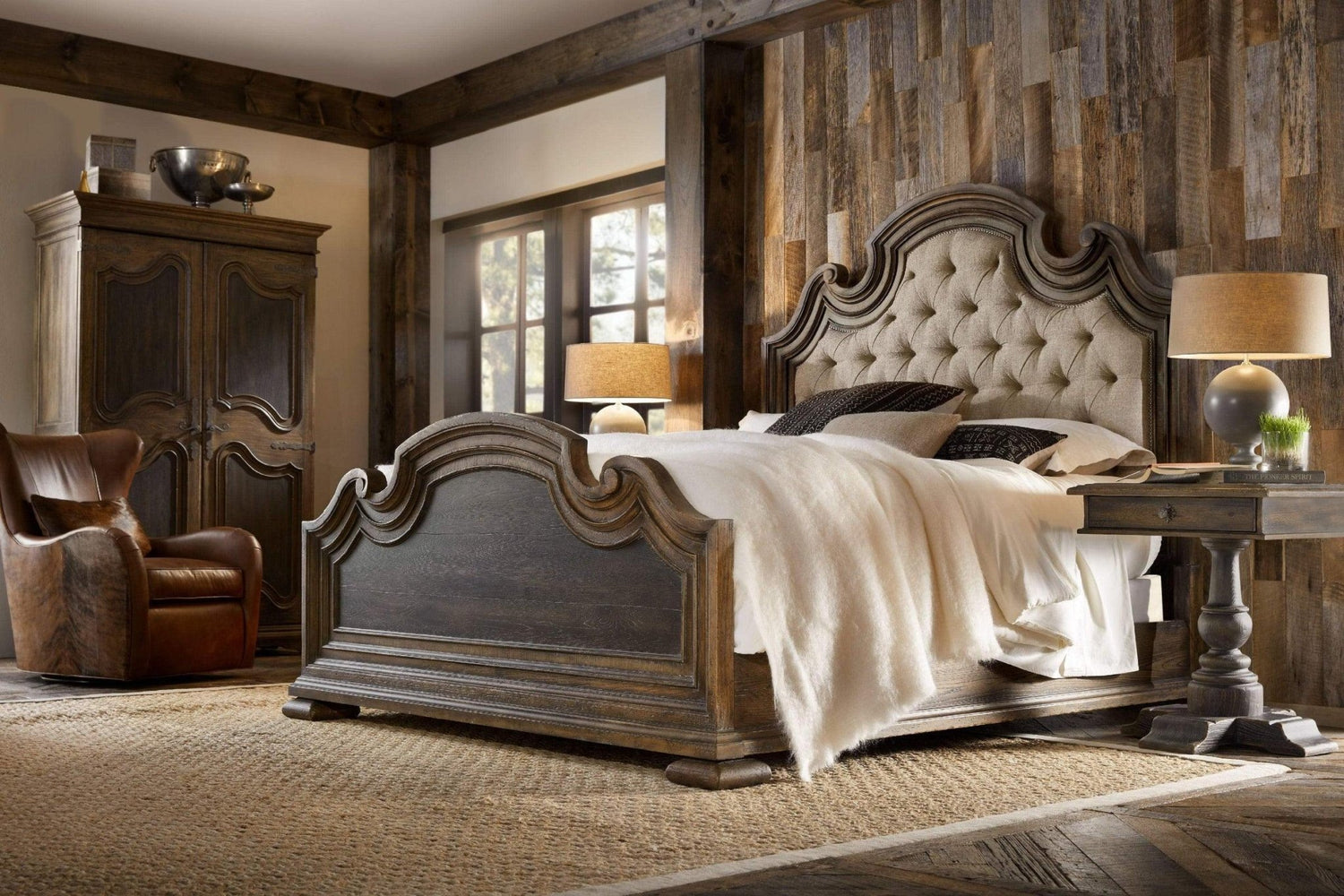 Bedroom Fair Oaks King Upholstered Bed | Hooker | Home Elegance USA