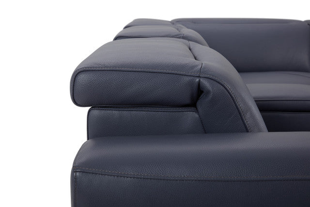 Hudson 6-Piece Sectional Leather w/3 Power Recliners | BH Design - Home Elegance USA