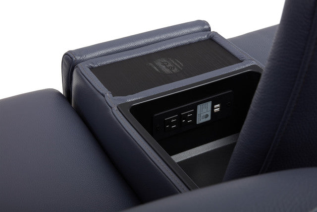 Hudson 6-Piece Sectional Leather w/3 Power Recliners | BH Design - Home Elegance USA