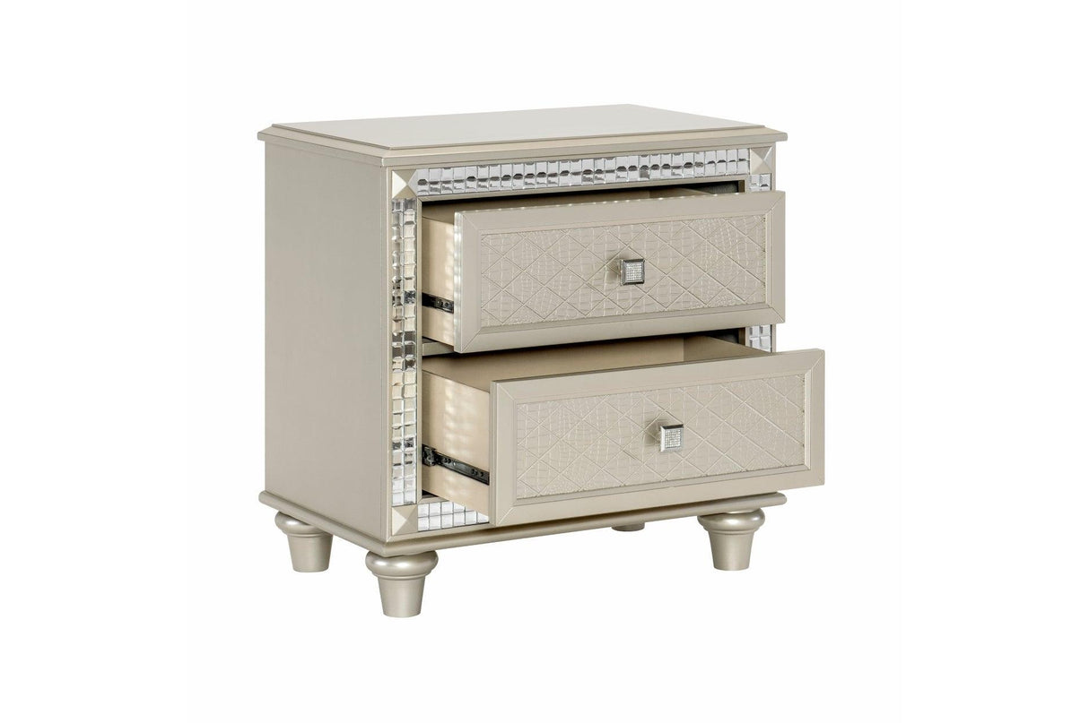 Juliette Bedroom Set in champagne by Homelegance Furniture