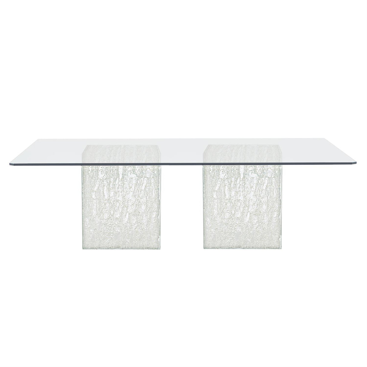 Interiors Arctic Glass Top Dining Table - Bernhardt