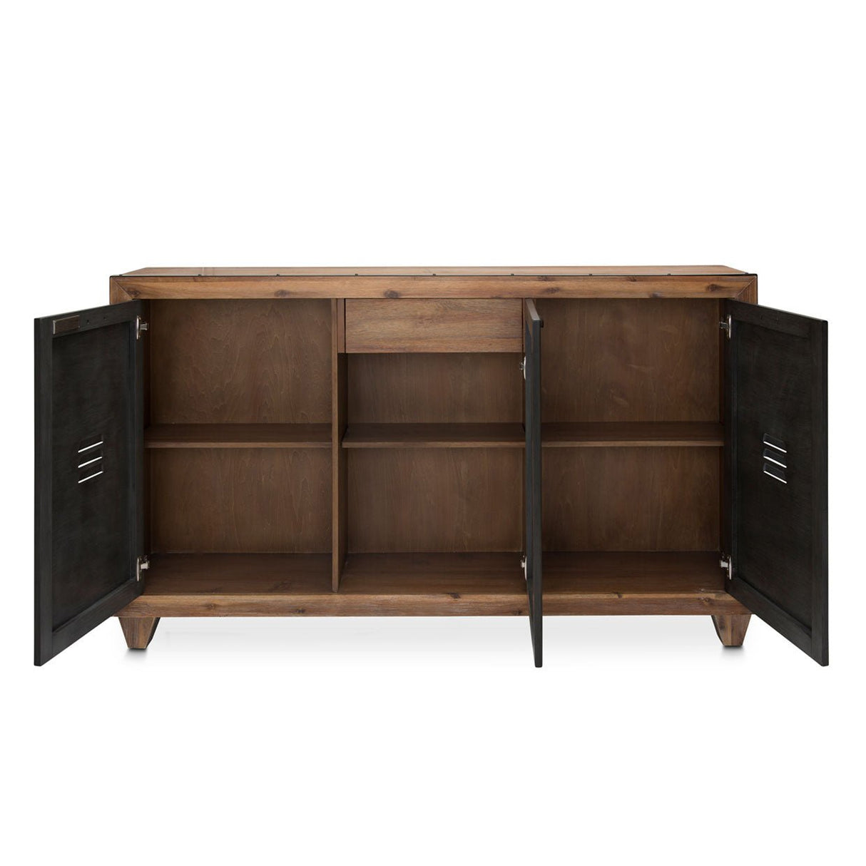 Brooklyn Walk Sideboard With Mirror In Burnt Umber - Ki - Brkw007 - 067 - 408 | Aico | Home Elegance USA