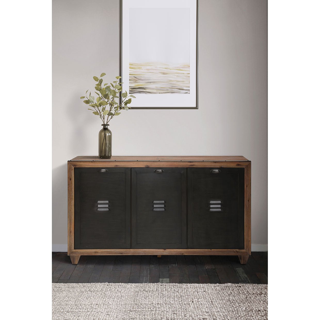 Brooklyn Walk Sideboard In Burnt Umber - Ki - Brkw007 - 408 | Aico | Home Elegance USA