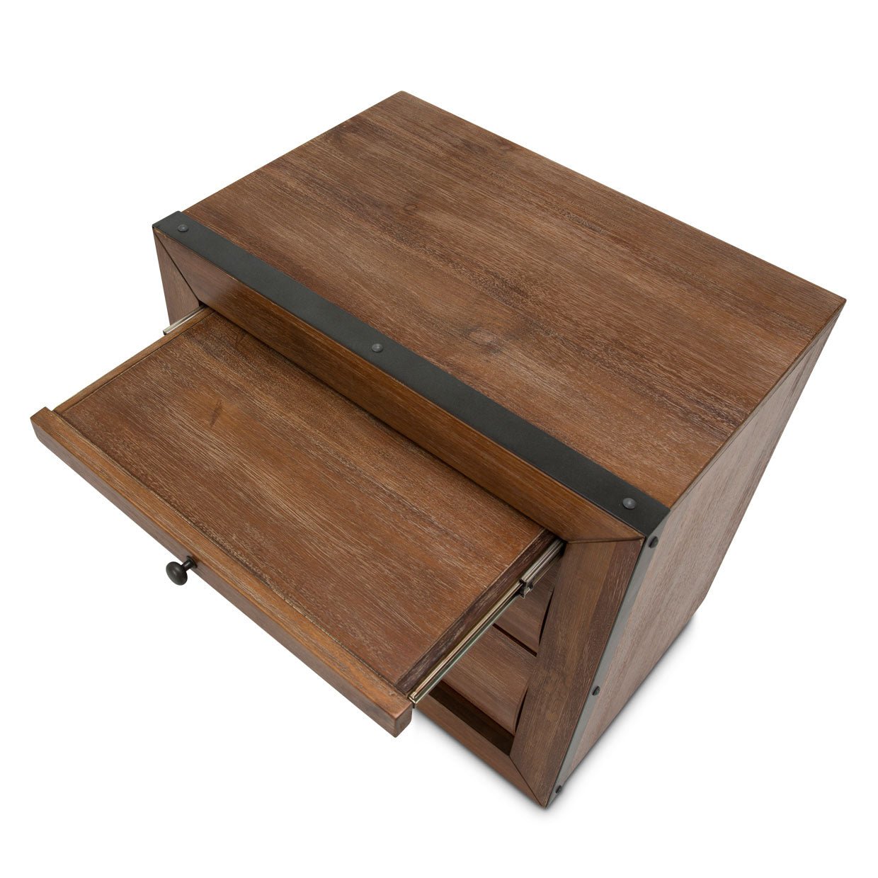 Brooklyn Walk Nightstand In Burnt Umber - Ki - Brkw040 - 408 | Aico | Home Elegance USA