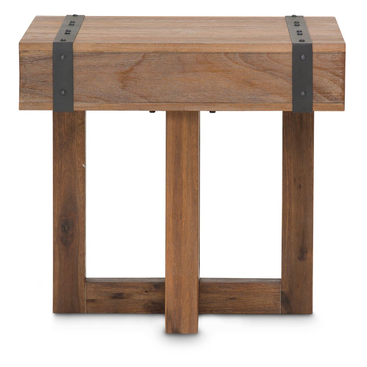 Brooklyn Walk End Table In Burnt Umber - Ki - Brkw202 - 408 | Aico | Home Elegance USA