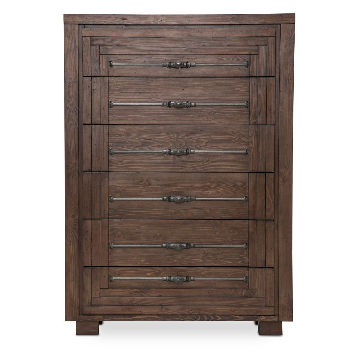 Carrollton 6 Drawer Chest In Rustic Ranch - Ki - Crln070 - 407N | Aico | Home Elegance USA