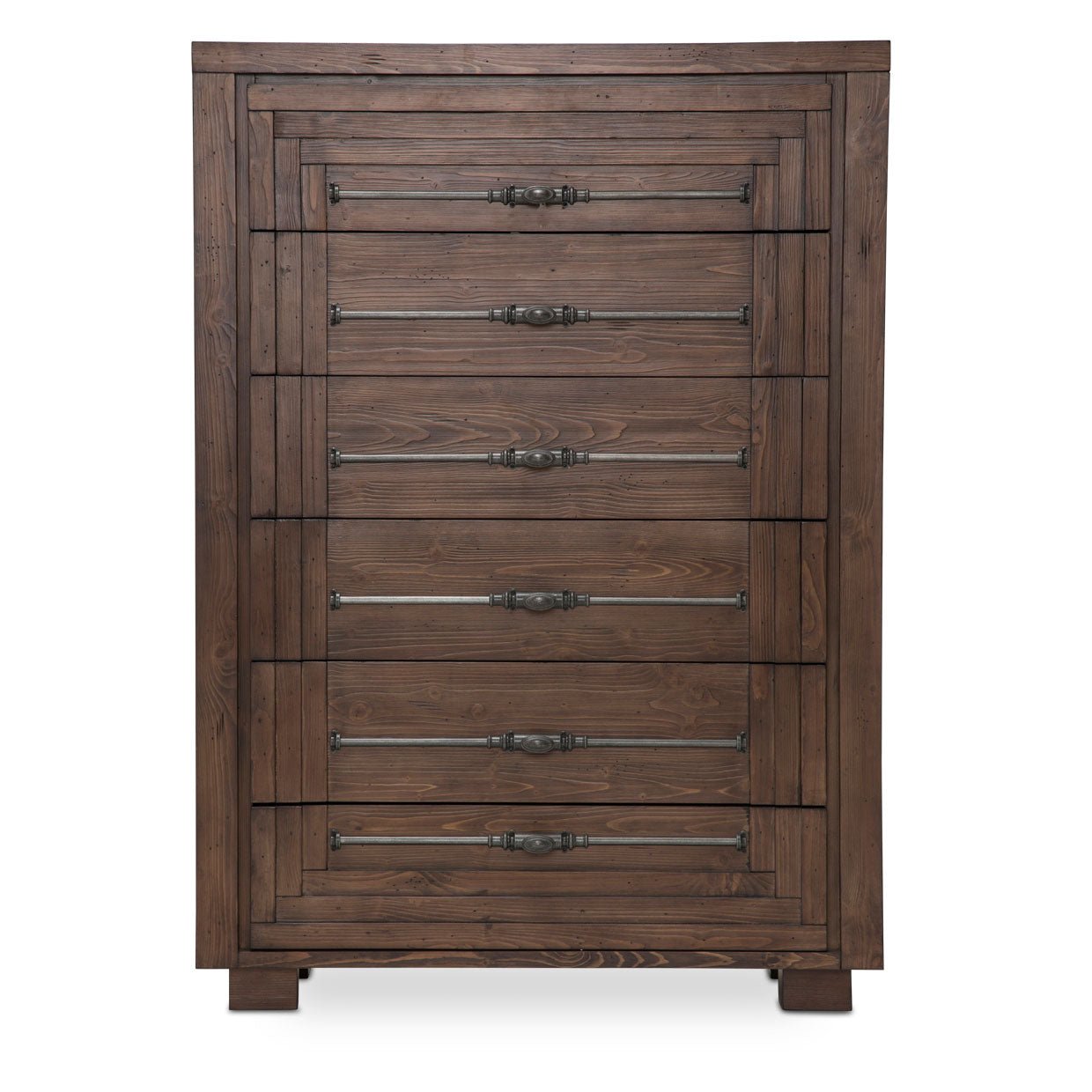 Carrollton 6 Drawer Chest In Rustic Ranch - Ki - Crln070 - 407N | Aico | Home Elegance USA