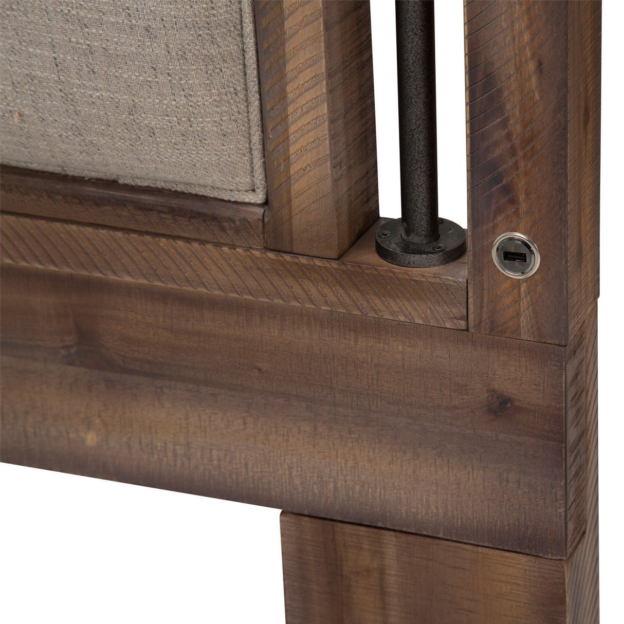 Crossings Eastern King Panel Bed In Reclaimed Barn - Ki - Crsg00Ek - 217 | Aico | Home Elegance USA