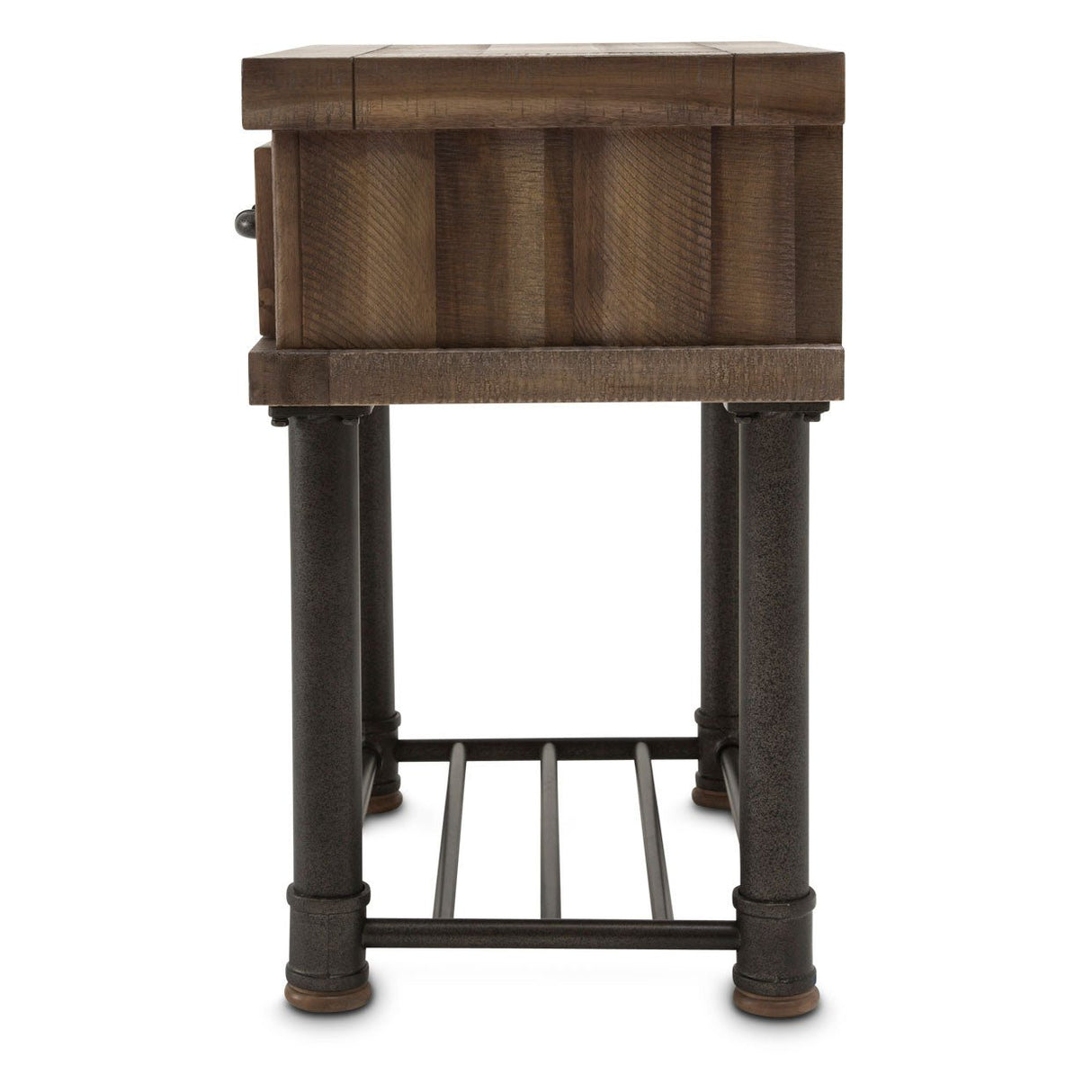 Crossings Side Table W - Drawer In Reclaimed Barn - Ki - Crsg040 - 217 | Aico | Home Elegance USA