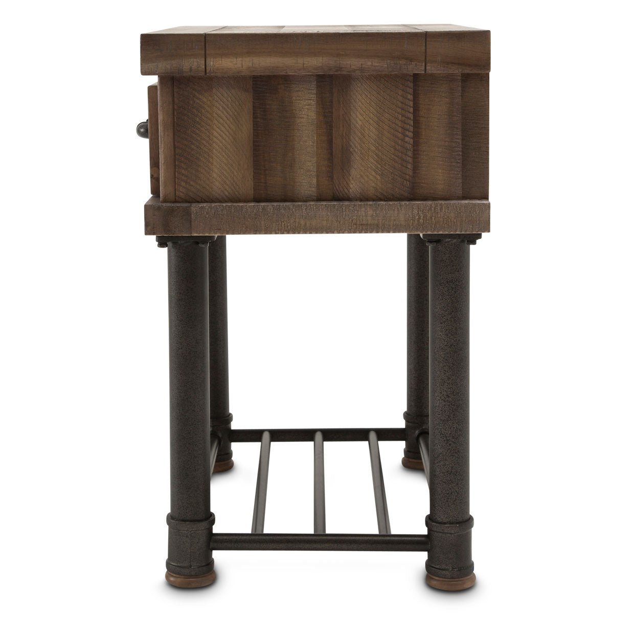 Crossings Side Table W - Drawer In Reclaimed Barn - Ki - Crsg040 - 217 | Aico | Home Elegance USA