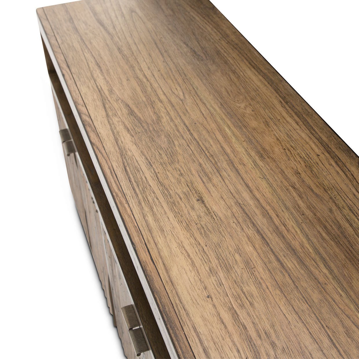 Del Mar Square Tv Console In Boardwalk - Ki - Delm081 - 215 | Aico | Home Elegance USA