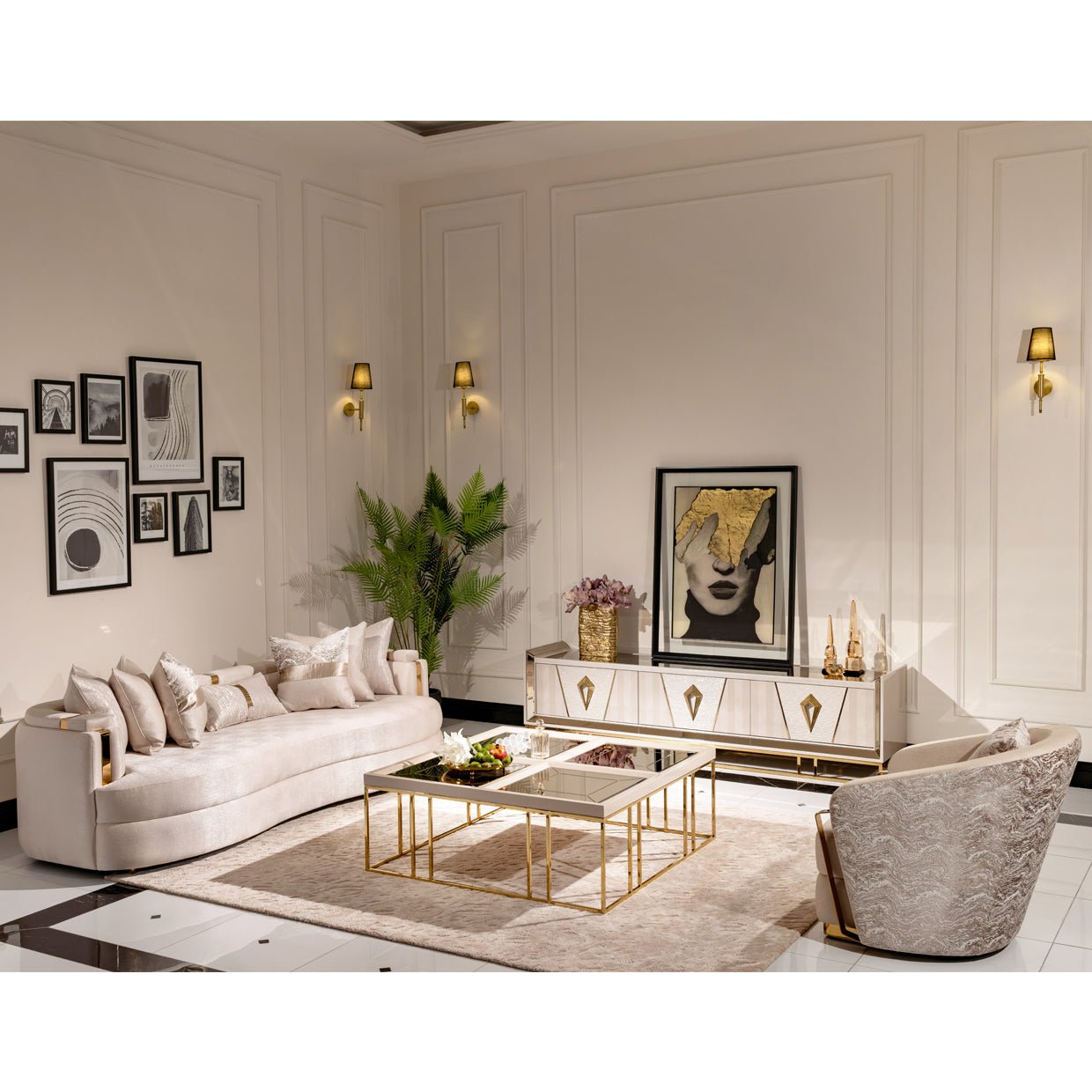 Carmela Cocktail Table | Aico | Home Elegance USA
