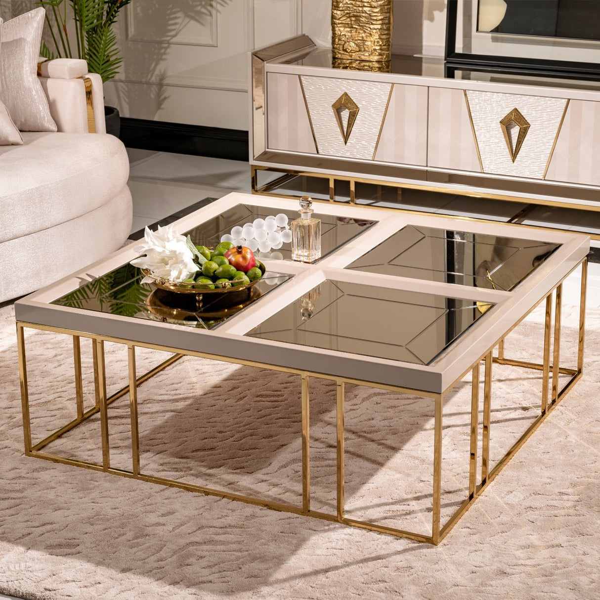 Carmela Cocktail Table | Aico | Home Elegance USA
