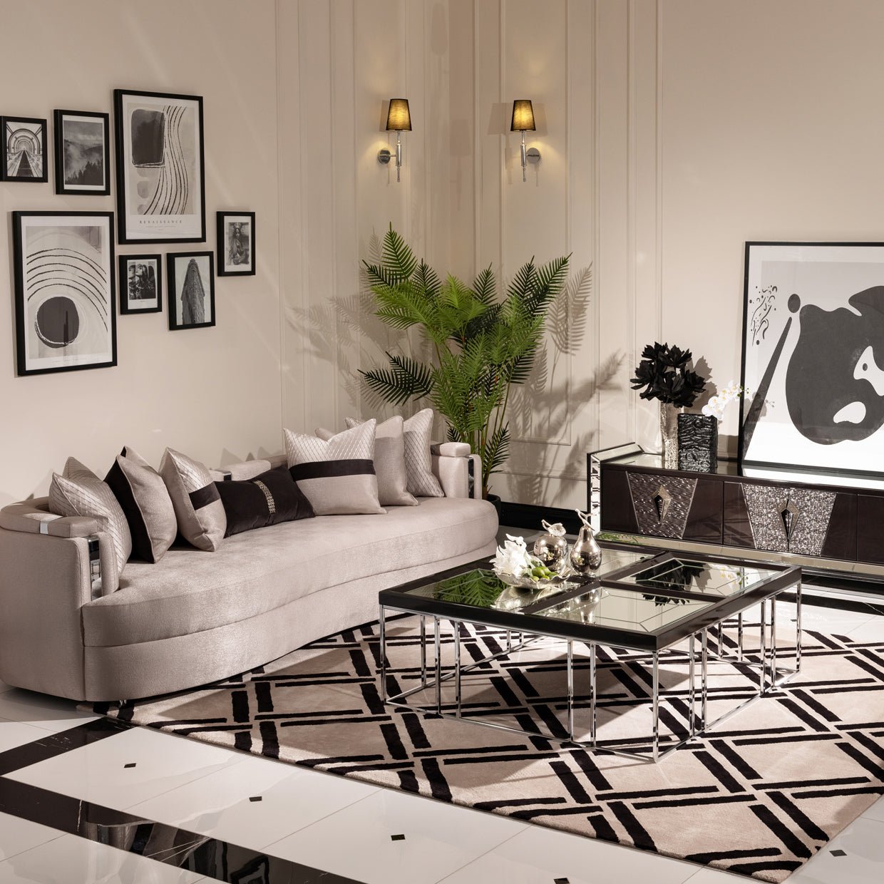 Carmela Cocktail Table | Aico | Home Elegance USA