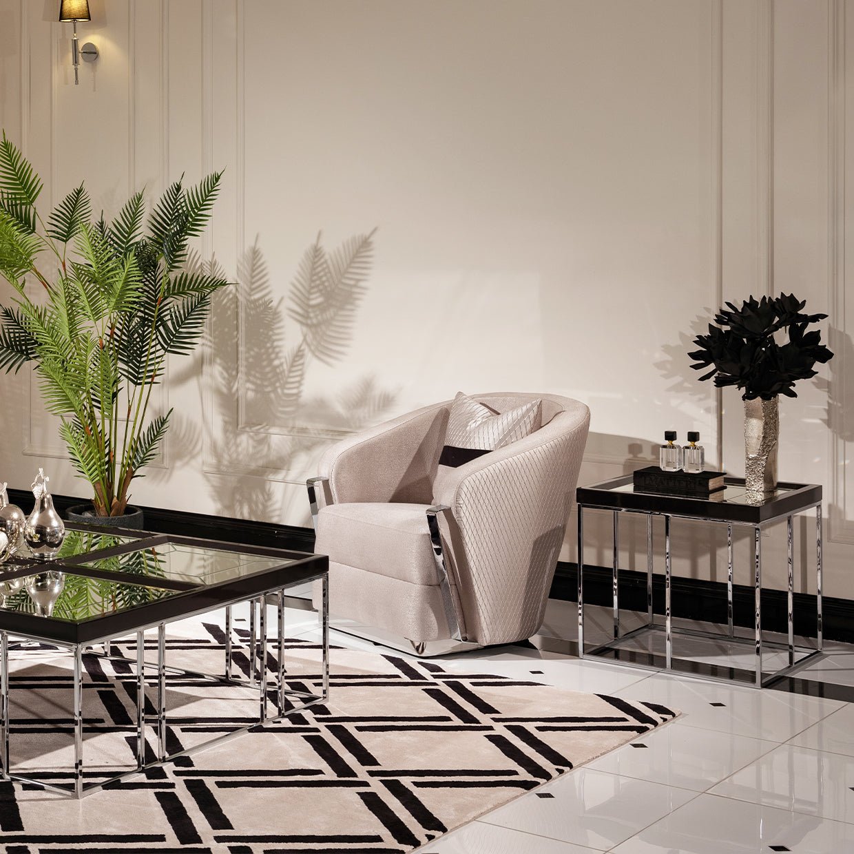 Carmela Side Table | Aico | Home Elegance USA