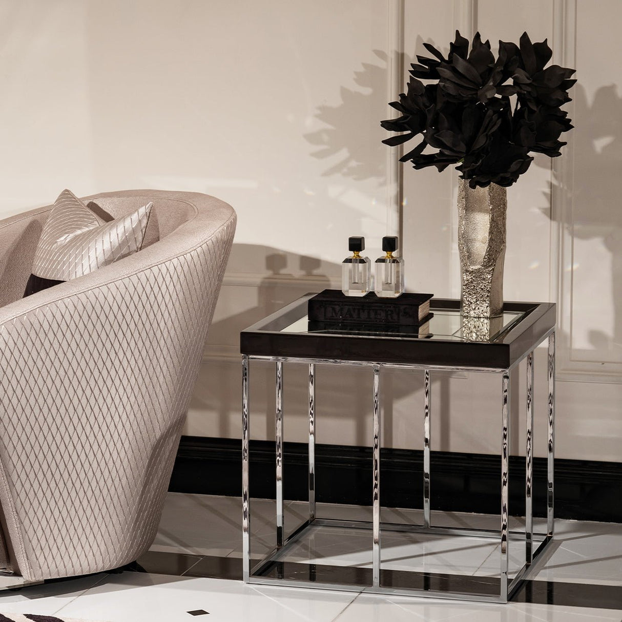 Carmela Side Table | Aico | Home Elegance USA