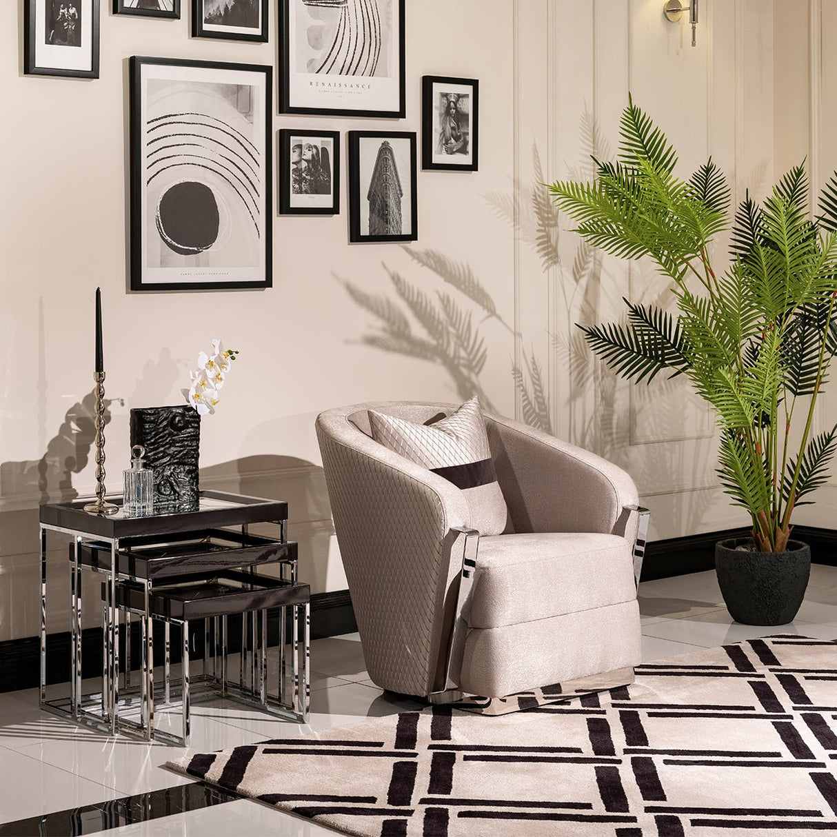 Carmela Nesting Table | Aico | Home Elegance USA