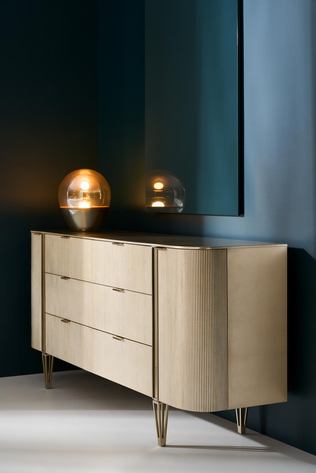 Love At First Sight 78 | Caracole Classic | Matte Pearl, Oracle Gold & Dark Chocolate Finish - sold by Home Elegance USA