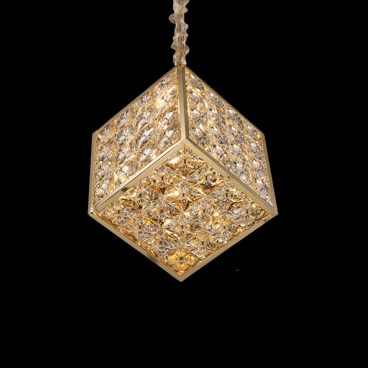 Cubes Chandelier, Small - Lt - Ch1004 - Gld | Aico | Home Elegance USA