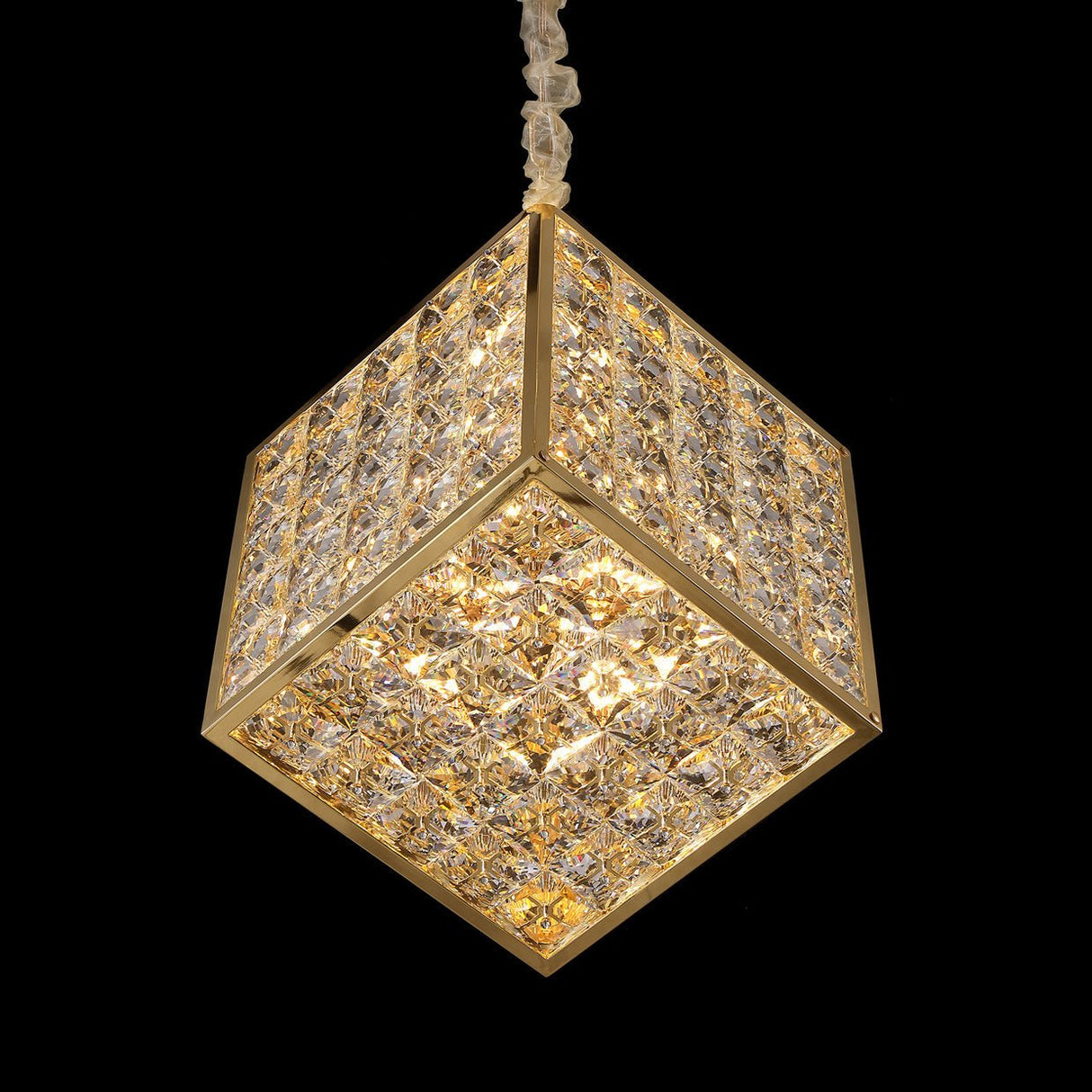 Cubes Chandelier, Large - Lt - Ch1005 - Gld | Aico | Home Elegance USA