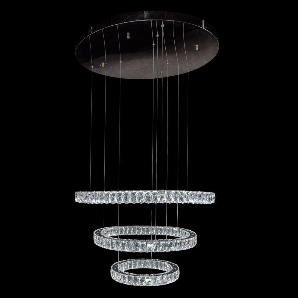 Asteroids Led Chandelier Round Rings - Lt - Ch806 | Aico | Home Elegance USA