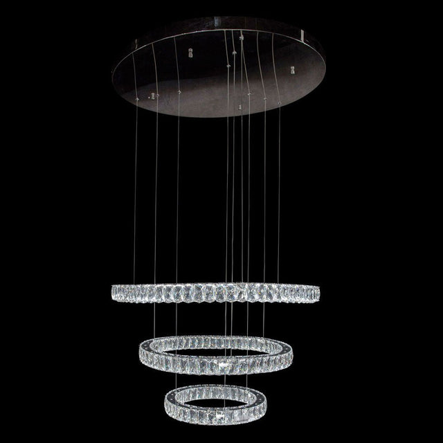Asteroids Led Chandelier Round Rings - Lt - Ch806 | Aico | Home Elegance USA