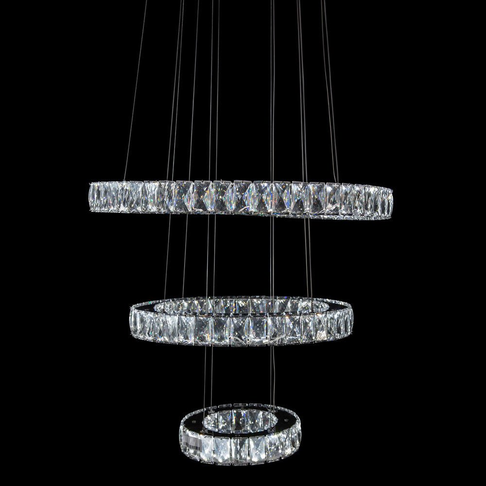 Asteroids Led Chandelier Round Rings - Lt - Ch808 | Aico | Home Elegance USA