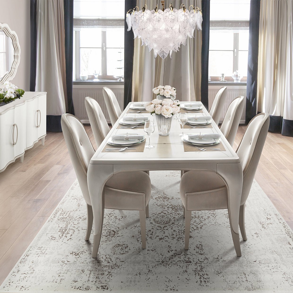Autumn White 21 Light Chandelier - Lt - Ch970 - 21Clr | Aico | Home Elegance USA