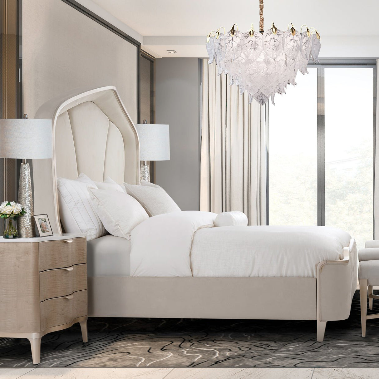Autumn White 21 Light Chandelier - Lt - Ch970 - 21Clr | Aico | Home Elegance USA