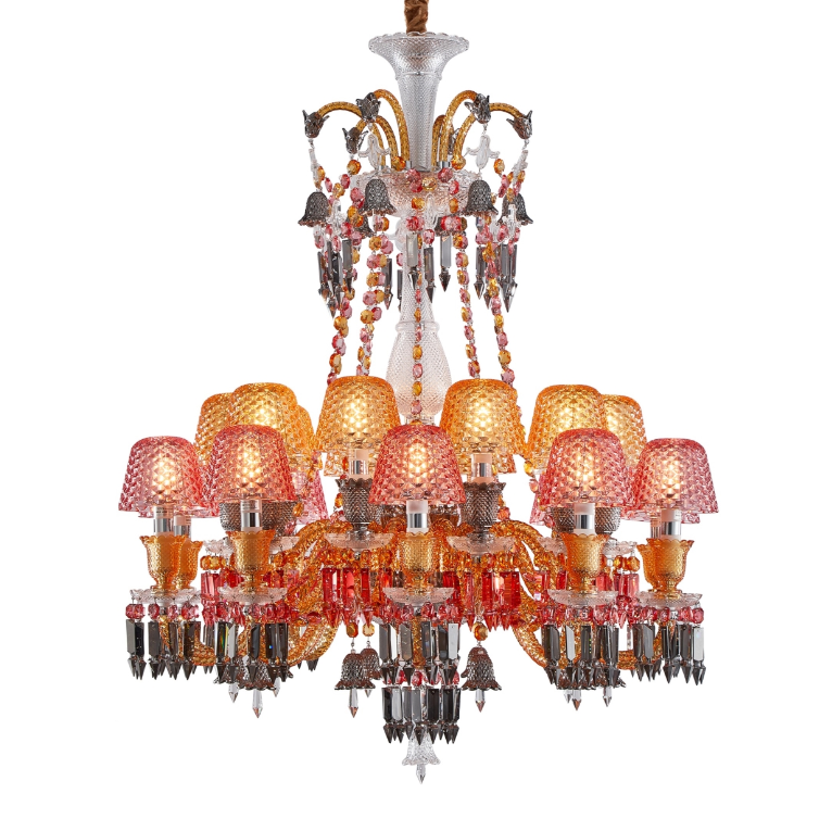 Czarina 20-Light Chandelier – Chrome Royal Jewel Crystal Luxury Lighting Fixture