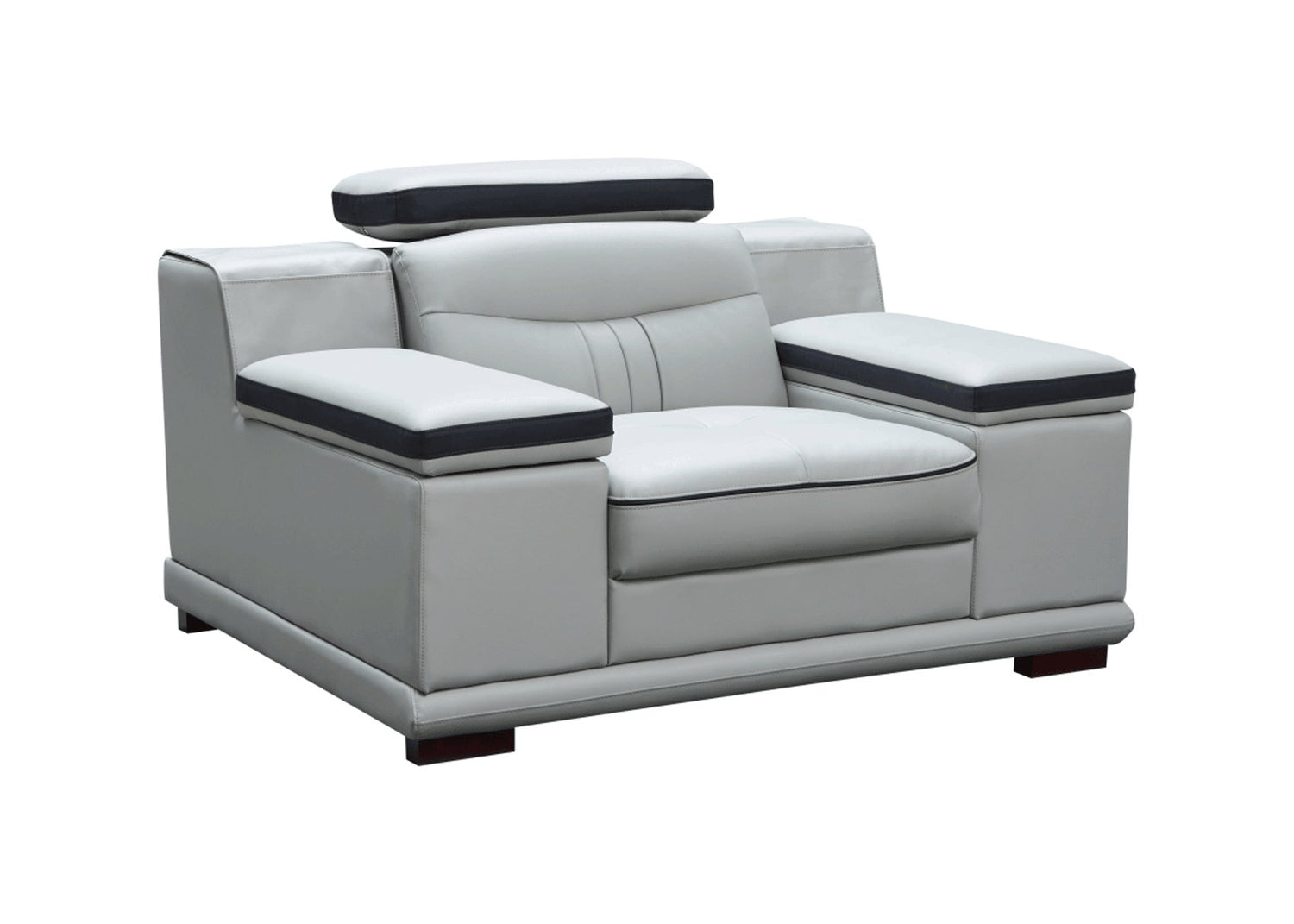 908 Armchair In Light Grey - 908Chair | ESF | Home Elegance USA