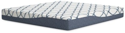 Ashley White/Blue 10 Inch Chime Elite 2.0 King Mattress | Home Elegance USA