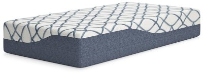 Ashley White/Blue 12 Inch Chime Elite 2.0 Twin Mattress | Home Elegance USA