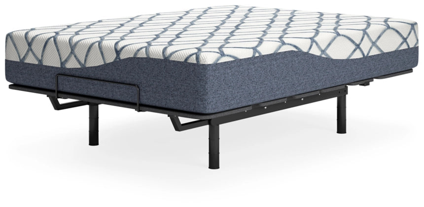 White/Blue 12 Inch Chime Elite 2.0 Queen Mattress | Ashley - Home Elegance USA