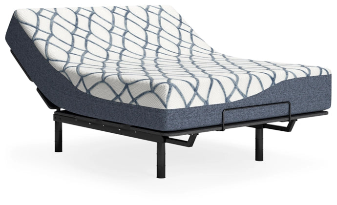 White/Blue 12 Inch Chime Elite 2.0 Queen Mattress | Ashley - Home Elegance USA