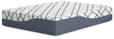 Ashley White/Blue 14 Inch Chime Elite 2.0 Queen Mattress | Home Elegance USA